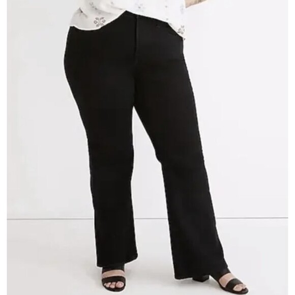 NWT Madewell The Perfect Vintage Flare Jean Black Size 33 Fits 38 X 32 - Picture 10 of 10